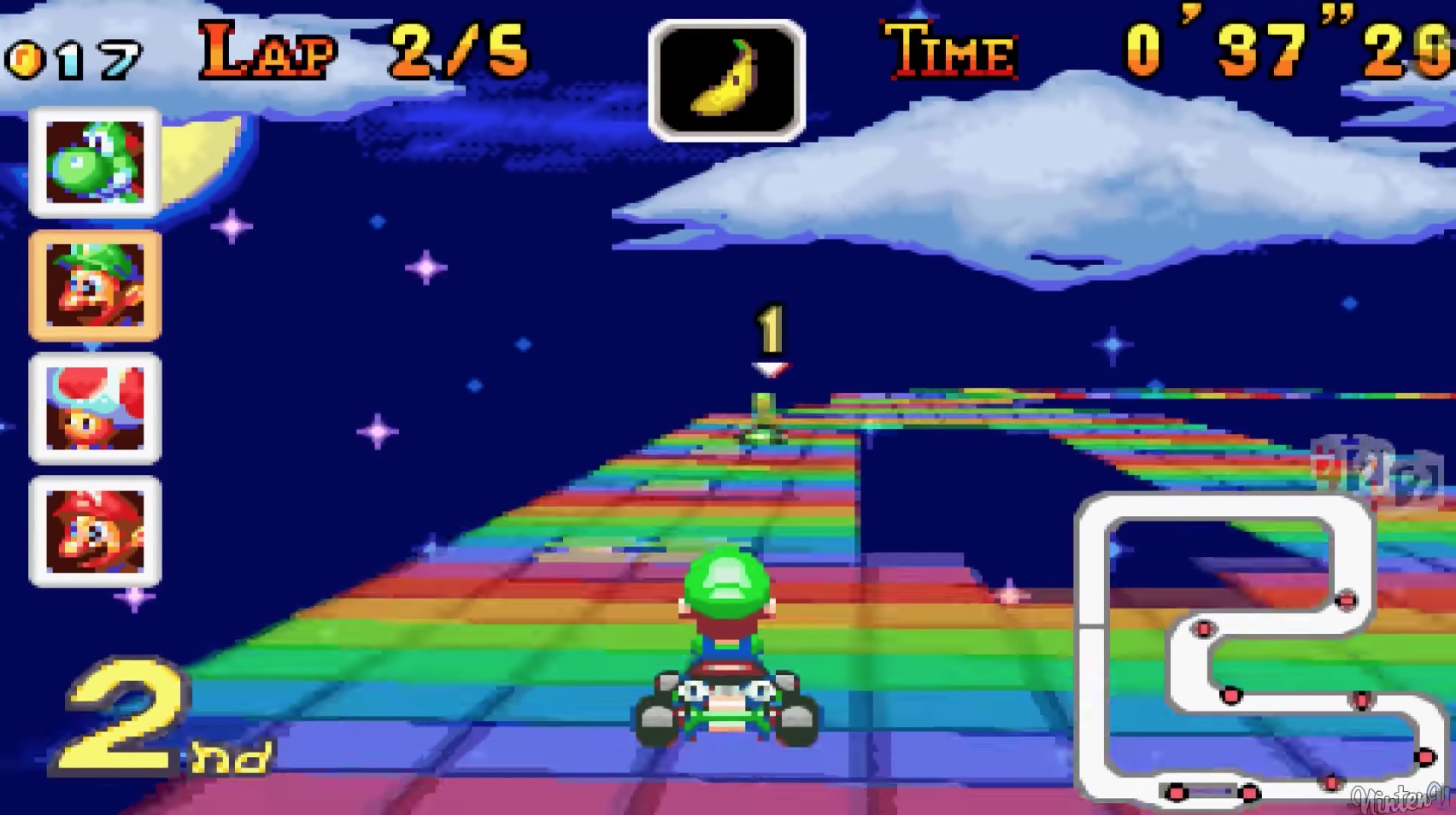 Mario Kart: Super Circuit gameplay footage (2001)